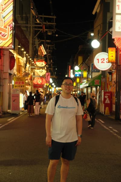 Portrait of Brandon in Japan